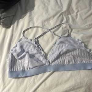 Striped bikini top